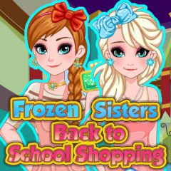Frozen Sisters Back to School Shopping Frozen Sisters Back to School Shopping
