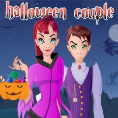 Halloween Couple. Dress up