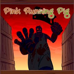 Pink Running Pig