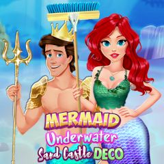 Mermaid Underwater Sand Castle Deco