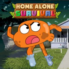 The Amazing World of Gumball - Home Alone Survival [Cartoon Network Games]  